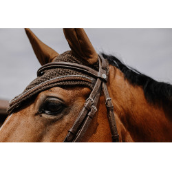 Bonete para moscas Equithème Hexalight Castaño Marrón Bonete para moscas Equithème Hexalight Castaño Marrón