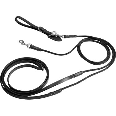 Riendas alemanas cuero/cuerda Eric Thomas Pro