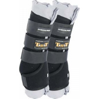 Protectores de cuadra Stable Boots T de T Negro / Gris