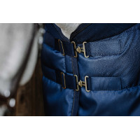 Manta de cuadra Equithème Confortech Marino Azul marino
