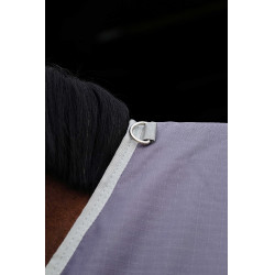 Manta Equithème TYREX 1200D reciclada Gris pardo Marrón