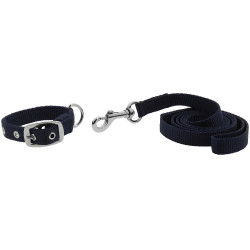 Collar y correa para perro RIDING WORLD - Oscar Marino Azul marino