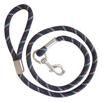Laat dikke koord voor hond Azúl marino, burdeos / blanco