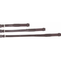 Riendas ultra grip con stops T de T Havana oscuro Marrón