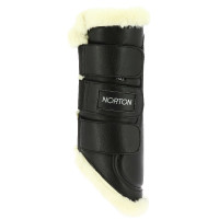 Protectores cerrados Norton de borreguillo sintético Negro / crudo