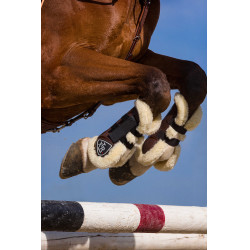 Protectores de tendón Norton XTR de borreguillo sintético Castaño Marrón