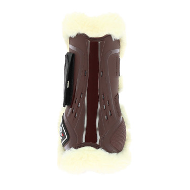 Protectores de tendón Norton XTR de borreguillo sintético Castaño Marrón