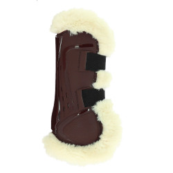 Protectores de tendón Norton XTR de borreguillo sintético Castaño Marrón