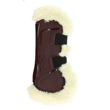 Protectores de tendón Norton XTR de borreguillo sintético Castaño Marrón