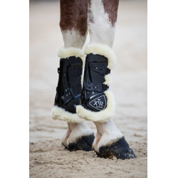 Protectores de tendón abotonadas Norton XTR de borreguillo sintético Negro Protectores de tendón abotonadas Norton XTR de borreguillo sintético Negro