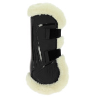 Protectores de tendón abotonadas Norton XTR de borreguillo sintético Negro