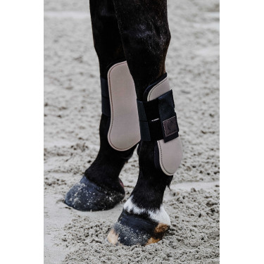 Protectores de tendón EQUITHÈME Gris pardo Protectores de tendón EQUITHÈME Gris pardo