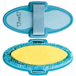 Cepillo con esponja bicolor T de T Turquesa / cielo azul Cepillo con esponja bicolor T de T Turquesa / cielo azul