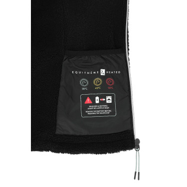 Chaleco polar calefactable EQUITHÈME Heated - Valery Negro