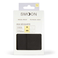 Pack 2 braguitas Junior SMOON - Flujo medio y abundante Negro Pack 2 braguitas Junior SMOON - Flujo medio y abundante Negro