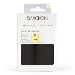 Pack 2 braguitas SMOON - Flujo medio y abundante Negro