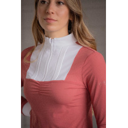 Polo de concurso Pénélope Florence de manga larga Terracota Naranja