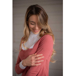 Polo de concurso Pénélope Florence de manga larga Terracota Naranja