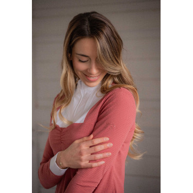 Polo de concurso Pénélope Florence de manga larga Terracota Naranja