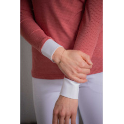 Polo de concurso Pénélope Florence de manga larga Terracota Naranja