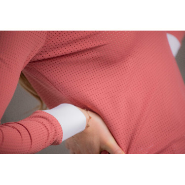 Polo de concurso Pénélope Florence de manga larga Terracota Naranja