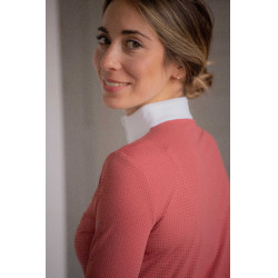 Polo de concurso Pénélope Florence de manga larga Terracota Naranja