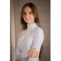 Polo de concours PENELOPE Florence manches longues Blanco