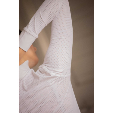 Polo de concours PENELOPE Florence manches longues Blanco