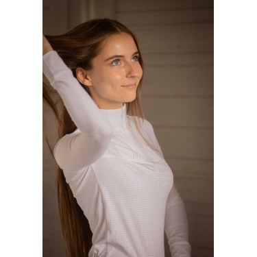Polo de concours PENELOPE Florence manches longues Blanco
