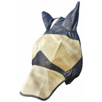 Máscara anti moscas integral T de T Negro / dorado Máscara anti moscas integral T de T Negro / dorado