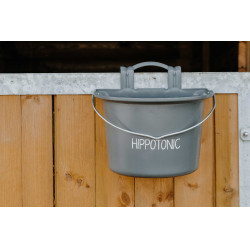 Comedero HIPPOTONIC con Ganchos y Asa Gris oscuro