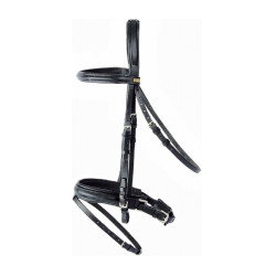 Cabezada Michel Robert muserola pull-back T de T Negro Cabezada Michel Robert muserola pull-back T de T Negro