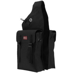 Alforja doble con solapas Randol's Negro