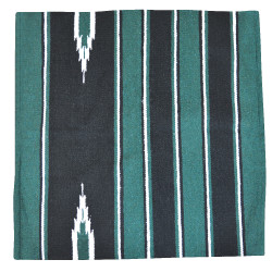 Westride Navajo Alfombra de algodón/acrílico Verde / negro / blanco