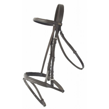 Cabezada Sisley muserola combinada T de T Havana oscuro Marrón Cabezada Sisley muserola combinada T de T Havana oscuro Marrón