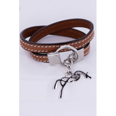 Pulsera Pénélope Signature Coñac Marrón
