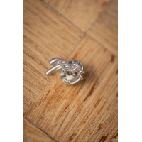 Pin Pénélope Abbie Plateado