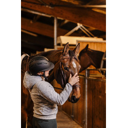 Casco EQUITHEME Agris visera ancha Negro plateado Casco EQUITHEME Agris visera ancha Negro plateado