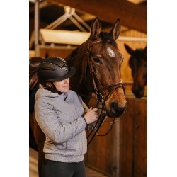 Casco EQUITHEME Agris visera ancha Negro plateado Casco EQUITHEME Agris visera ancha Negro plateado