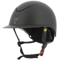 Casco EQUITHEME Wings Negro brillante