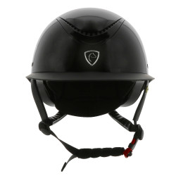 Casco EQUITHEME Wings Negro brillante