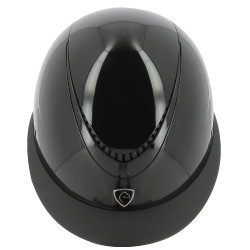 Casco EQUITHEME Wings Negro brillante