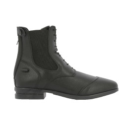 Botines Equithème Zurich con cremallera y cordones Negro