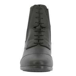 Botines Equithème Zurich con cremallera y cordones Negro