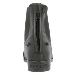 Botines Equithème Zurich con cremallera y cordones Negro