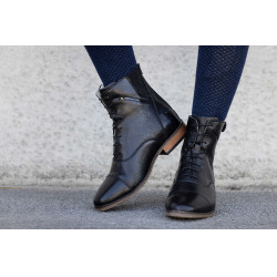 Botas Equithème Wavy cordones / cremallera Negro