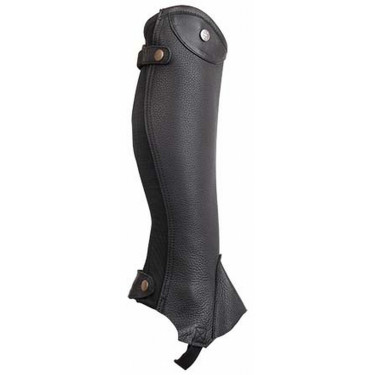 Polainas cuero Schubert T de T Negro