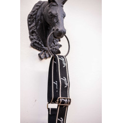 Bandolera Pénélope Logo Negro / crudo