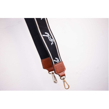 Bandolera Pénélope Logo Negro / crudo