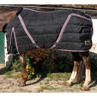 Manta de cuadra Stretch Neck® T de T 300g Negro / Gris